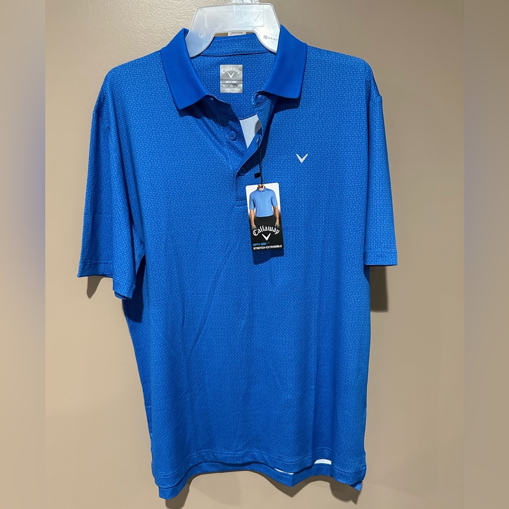 Mens golf T-shirt. Blue size: small BNWT. Callaway